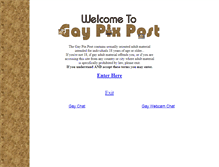 Tablet Screenshot of gaypixpost.com